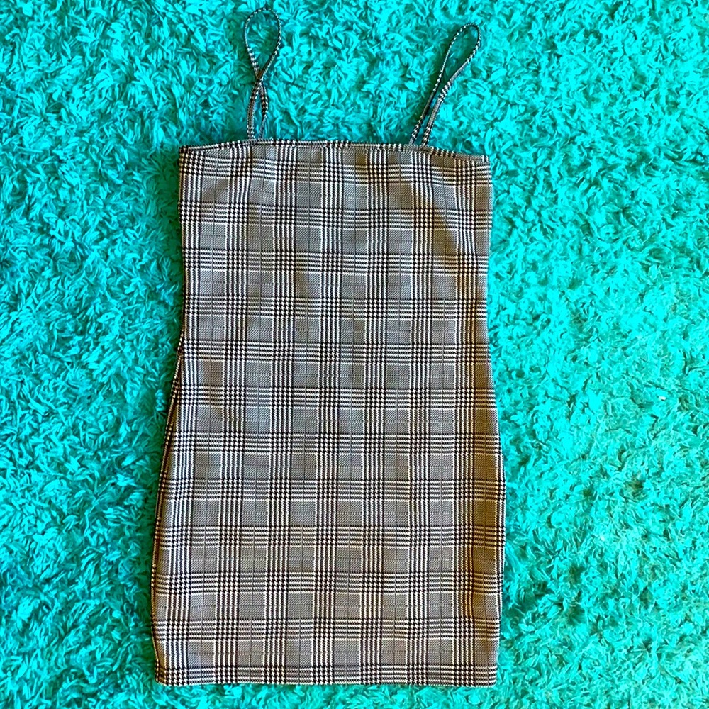 ZAFUL Plaid Spaghetti Strap Sheath Dress